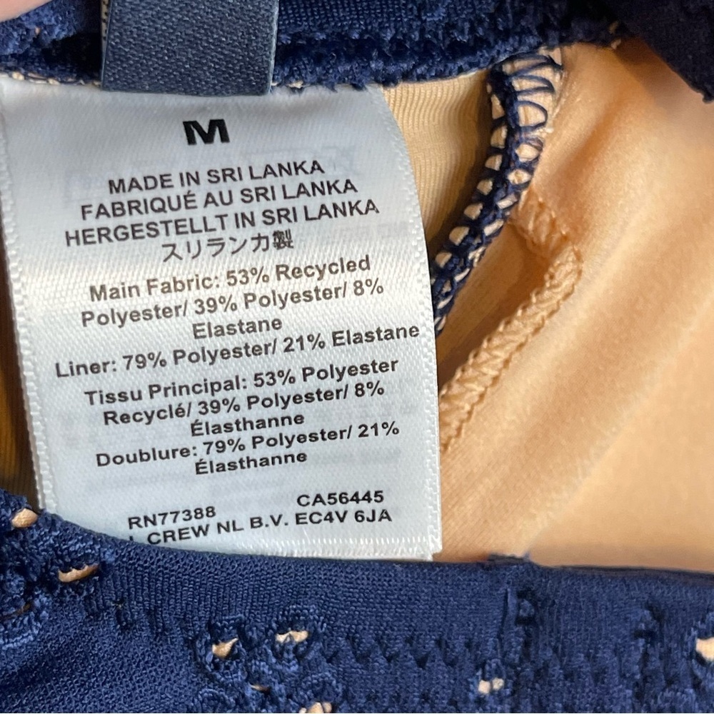 NWT J Crew Eyelet scoop bikini top BP348 - Size M - Picture 10 of 11